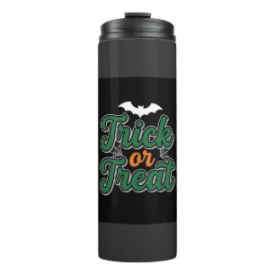 Halloween Trick or Treat Bat Web Design_1 Thermal Tumbler