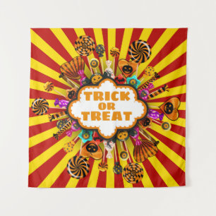 Halloween Trick or Treat Candy and sweets. Autumn Tapestry