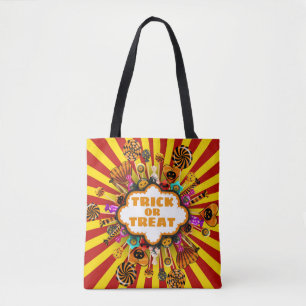 Halloween Trick or Treat Candy and sweets. Autumn Tote Bag