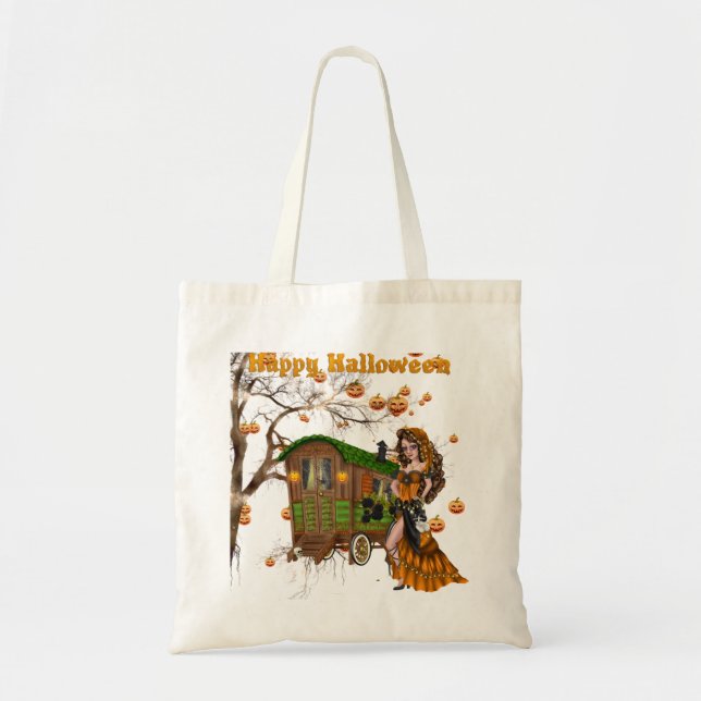 Halloween Trick or Treat Candy Bag with Gypsy (Front)