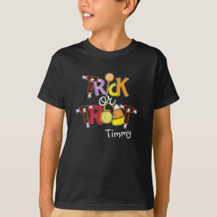 Halloween Trick or Treat Candy Simple Whimsical T-Shirt