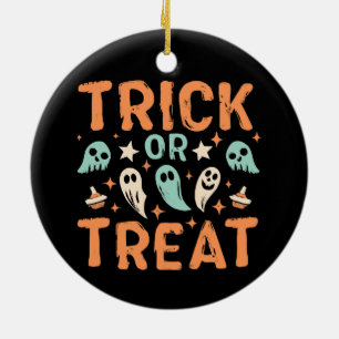 Halloween Trick or Treat Ceramic Tree Decoration