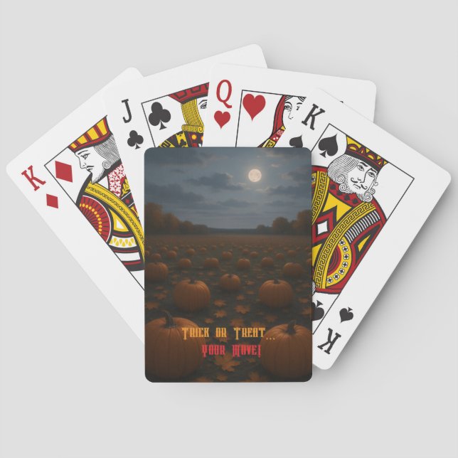 Halloween Trick or Treat Classic Playing Cards (Back)