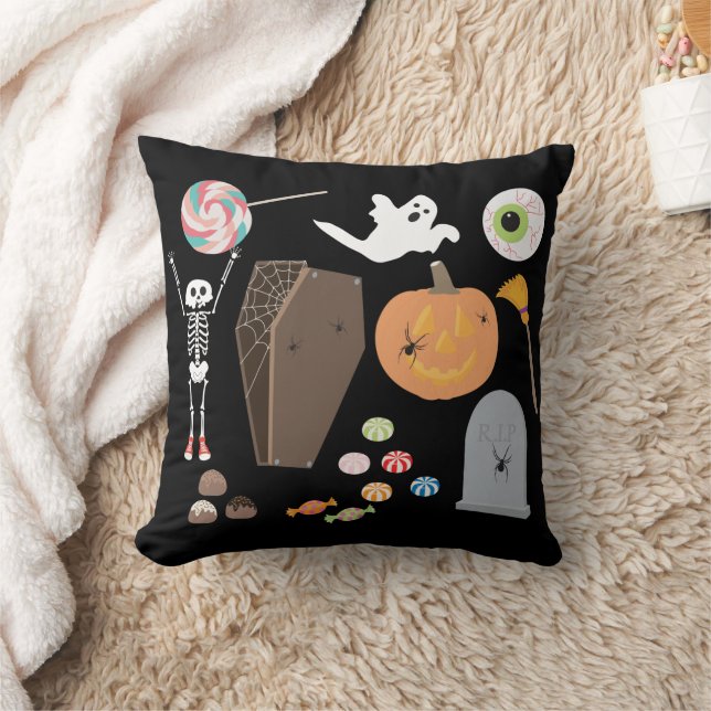 Halloween Trick or Treat Cushion (Blanket)