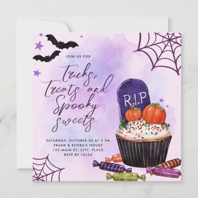 Halloween Trick or Treat Custom Invitation (Front)
