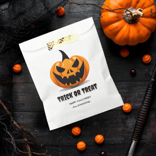 Halloween Trick or Treat – Custom Jack-o’-Lantern Favour Bags