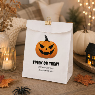 Halloween Trick or Treat – Custom Jack-o'-lanterns Favour Bags