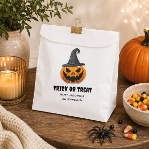 Halloween Trick or Treat – Custom Jack-o'-lanterns Favour Bags