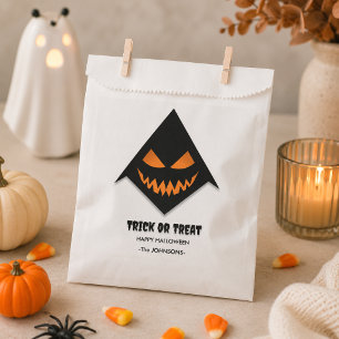 Halloween Trick or Treat – Custom Scary Face Favour Bags