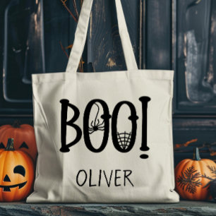 Halloween Trick or Treat Cute Boo Tote Bag
