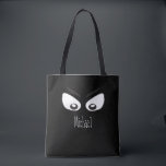 Halloween Trick or Treat Cute Whimsical Ghost Tote Bag<br><div class="desc">Spooky Ghostly Ghoul Eyes Drawing, Scary spooky eyes glaring into you. In the darkness of a scary Halloween night, these spooky eyes can frighten any quest. Spirits, ghouls, and ghosts around. The misty fog-filtered background can be edited as well as the eyes can be moved about. A great design for...</div>