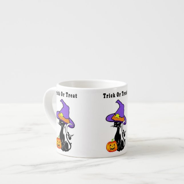 Halloween Trick or Treat Espresso Cup (Front Left)