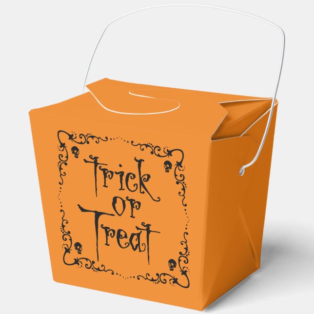 Halloween Trick or Treat  Favour Box (Front)