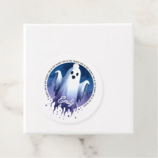 HALLOWEEN Trick Or Treat Ghost By Night Favour Tags