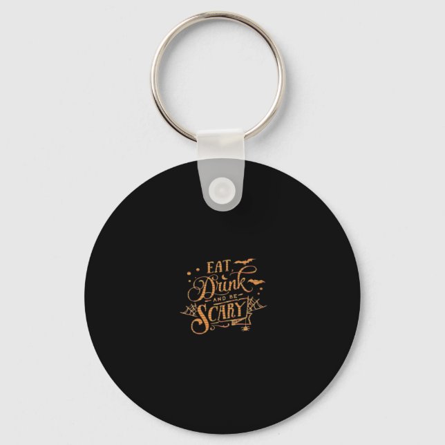 Halloween Trick Or Treat  Key Ring (Front)