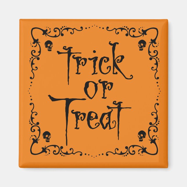 Halloween Trick or Treat  Magnet (Front)