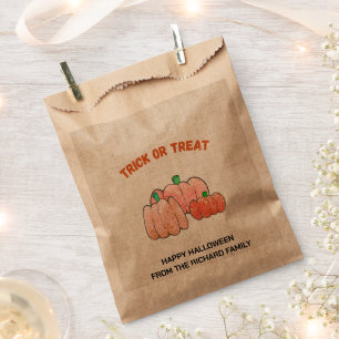 Halloween Trick or Treat Modern Stylish Candy Favour Bags
