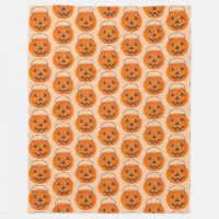 Halloween Trick or Treat Orange Pumpkin Print