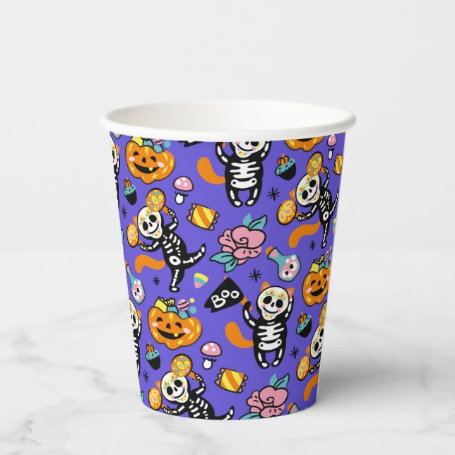 Halloween Trick or Treat Paper Cups (Back)