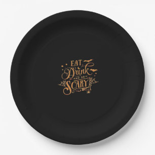 Halloween Trick Or Treat  Paper Plate