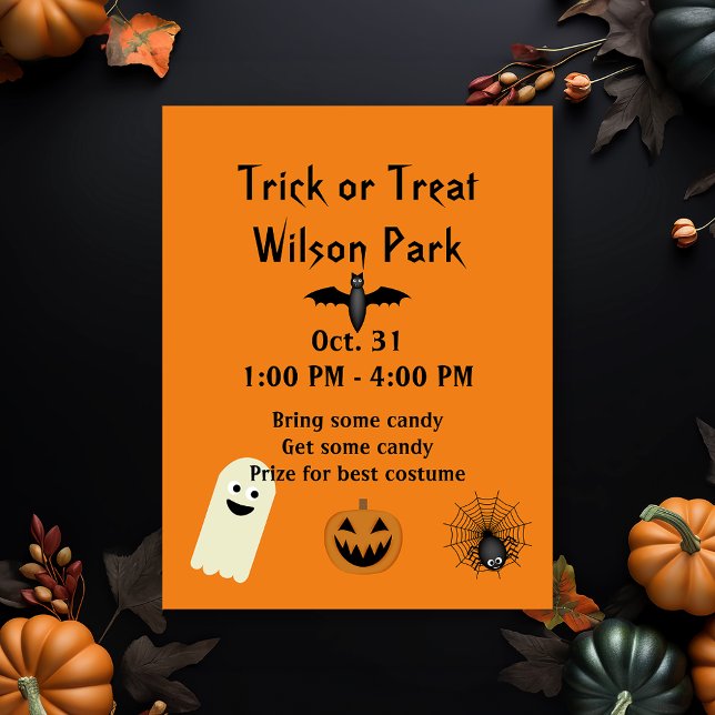 Halloween Trick Or Treat Party Flyer (Creator Uploaded)