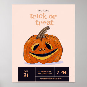 Halloween Trick Or Treat party, Halloween Night Poster