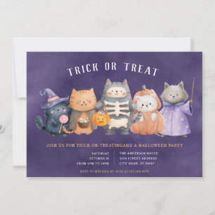 Halloween Trick or Treat Party Invitation