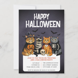 Halloween Trick or Treat Party Invitation