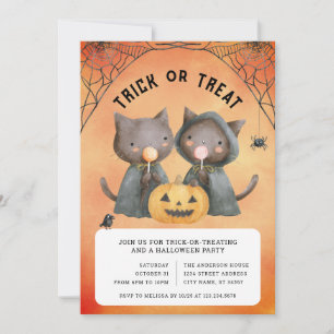 Halloween Trick or Treat Party Invitation