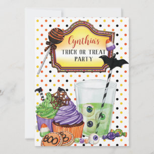 Halloween Trick or Treat Party Invitation