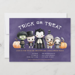 Halloween Trick or Treat Party Invitation