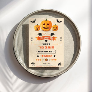 Halloween Trick or Treat Party Invitation