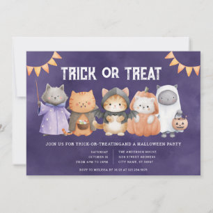 Halloween Trick or Treat Party Invitation