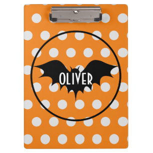Halloween trick or treat personalised monogram  clipboard