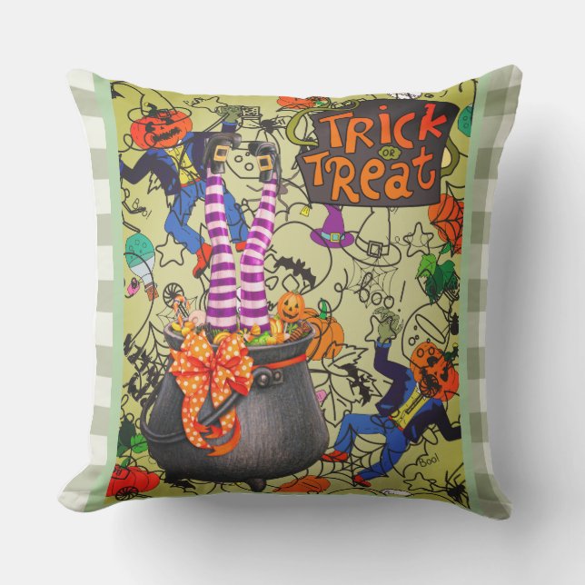 Halloween, Trick or Treat Pillow (Front)