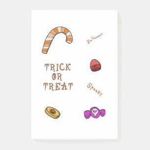 Halloween Trick or Treat Post-it Notes