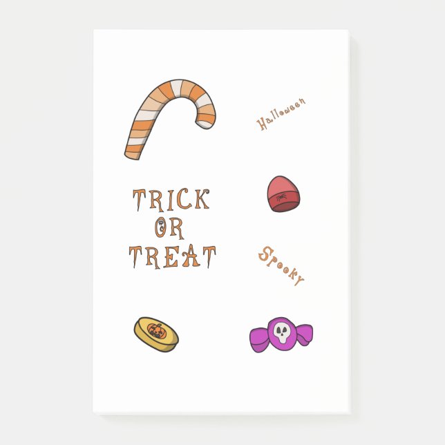 Halloween Trick or Treat Post-it Notes (Front)