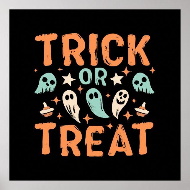 Halloween Trick or Treat Poster (Front)