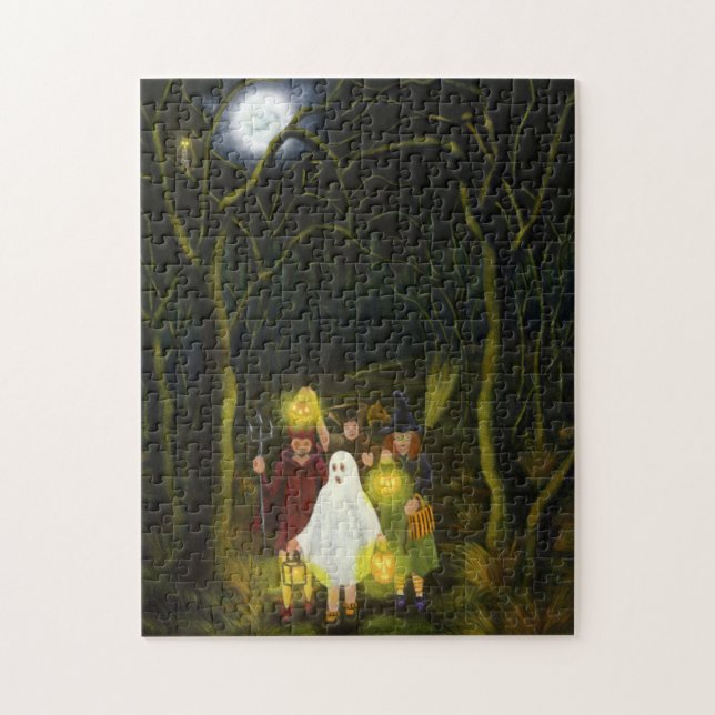 Halloween trick or treat puzzle (Vertical)
