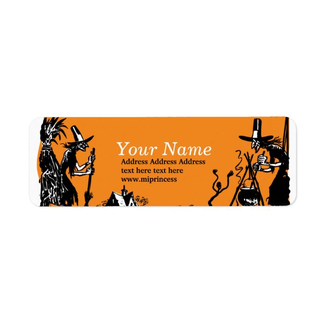 Halloween, Trick or Treat return address stickers (Front)