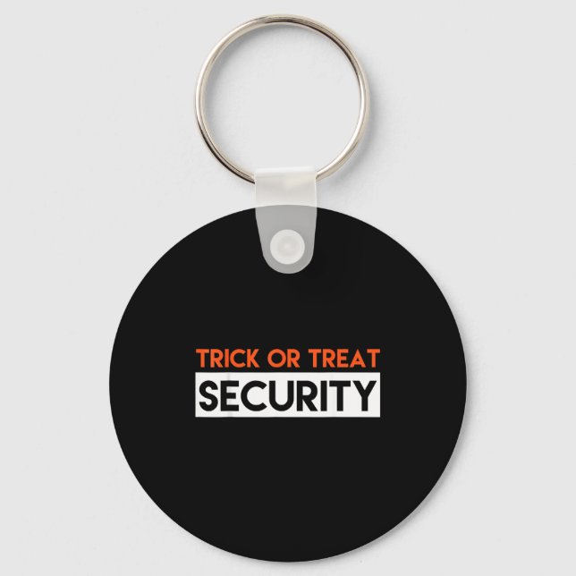 Halloween Trick Or Treat Security -y Big Brother,  Key Ring (Front)