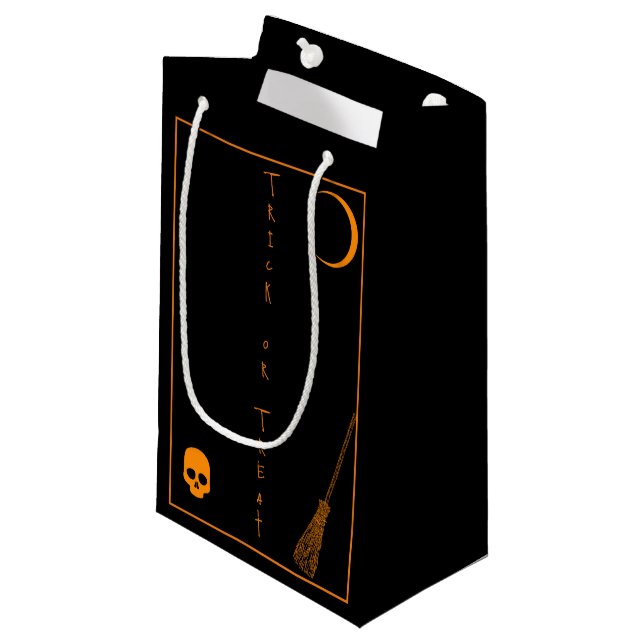 Halloween Trick or Treat Small Gift Bag (Front Angled)
