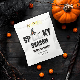 Halloween Trick or Treat  – Spooky Season Ghosts Favour Bags