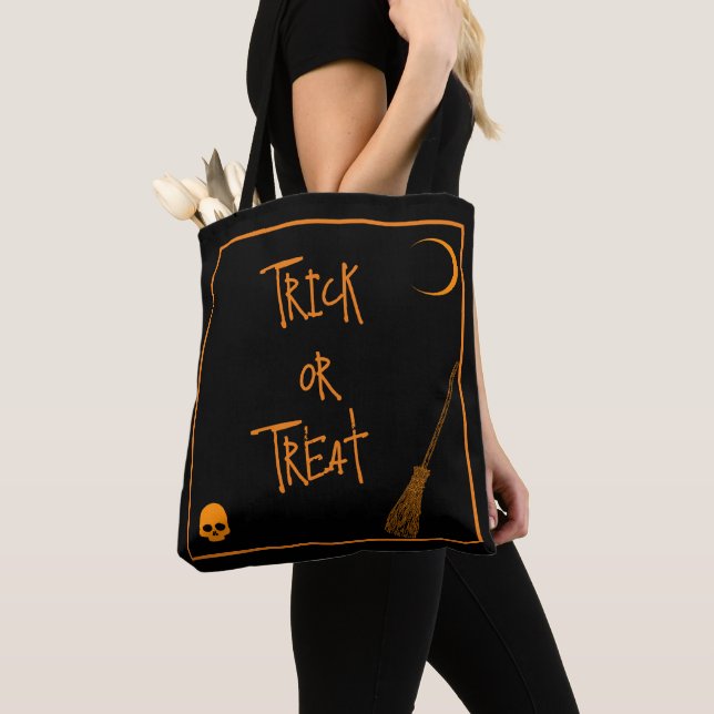 Halloween Trick or Treat Tote Bag (Close Up)