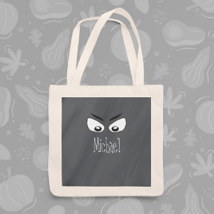 Halloween Trick or Treat Whimsical Spooky Ghost Tote Bag
