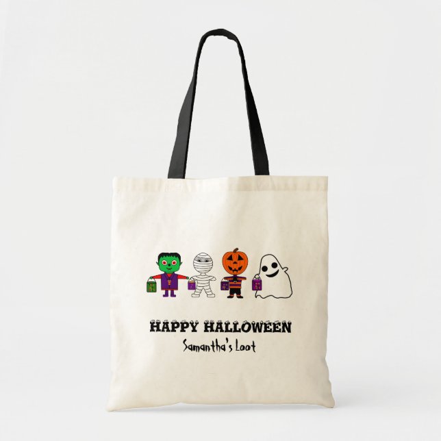 Halloween Trick or Treaters Loot Bag (Front)