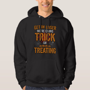 Halloween Trick Or Treating Vintage Typography Des Hoodie