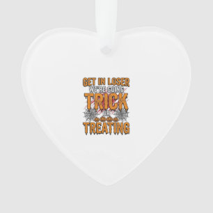Halloween Trick Or Treating Vintage Typography Des Ornament