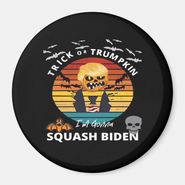 Halloween Trick Or Trumpkin Horror Costume Classic Magnet (Front)