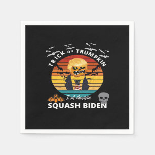 Halloween Trick Or Trumpkin Horror Costume Classic Napkin